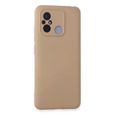 BUĞZ Xiaomi Redmi 12c Kılıf Nano İçi Kadife Silikon - Pudra