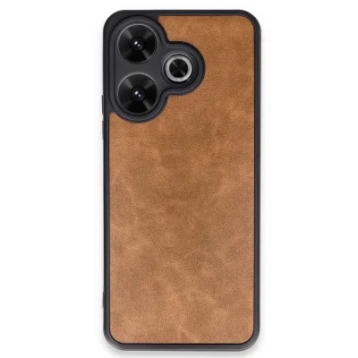 BUĞZ Xiaomi Redmi 13 4g Kılıf Aras Deri Kapak - Taba