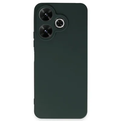 BUĞZ Xiaomi Redmi 13 4g Kılıf First Silikon - Koyu Yeşil