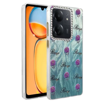 BUĞZ Xiaomi Redmi 13c Kılıf Blade Aynalı Desenli Kapak - Desen 9