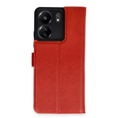 BUĞZ Xiaomi Redmi 13c Kılıf Trend S Plus Kapaklı Kılıf - Kırmızı