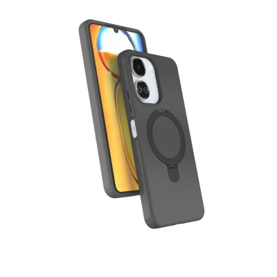 BUĞZ Xiaomi Redmi 13c Regal Magsafe Standlı Kapak - Titan Gri