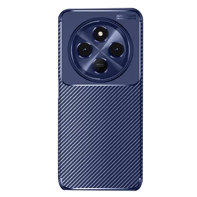 BUĞZ Xiaomi Redmi 14c Kılıf Auto Focus Karbon Kapak - Lacivert