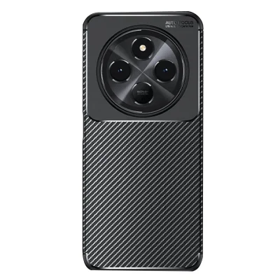 BUĞZ Xiaomi Redmi 14c Kılıf Auto Focus Karbon Kapak - Siyah