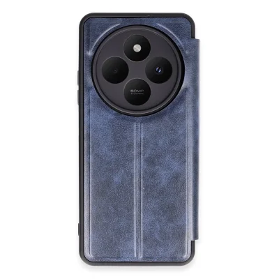 BUĞZ Xiaomi Redmi 14c Kılıf Flip Cover - Lacivert