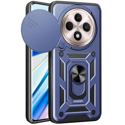 BUĞZ Xiaomi Redmi 14c Kılıf Pars Lens Yüzüklü Silikon - Lacivert