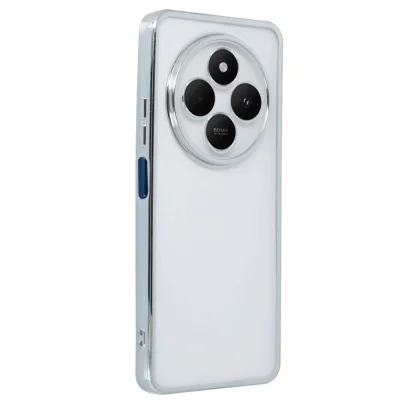 BUĞZ Xiaomi Redmi 14c Kılıf Razer Lensli Silikon - Gümüş