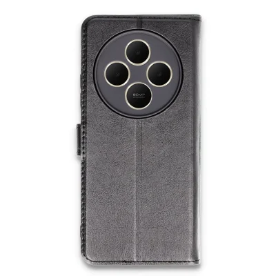 BUĞZ Xiaomi Redmi 14c Kılıf Trend S Plus Kapaklı Kılıf - Siyah