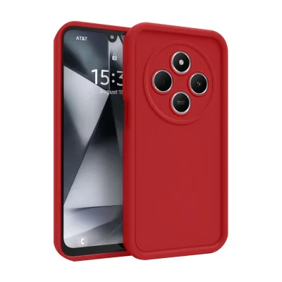 BUĞZ Xiaomi Redmi 14c Kılıf Viera Silikon - Kırmızı