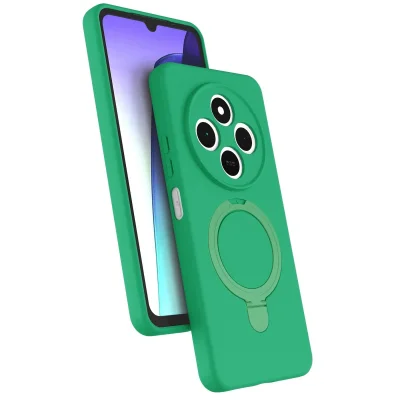 BUĞZ Xiaomi Redmi 14c Regal Magsafe Standlı Kapak - Yeşil