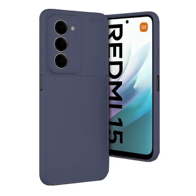 BUĞZ Xiaomi Redmi 15 4g Auto Focus Karbon Kapak - Lacivert