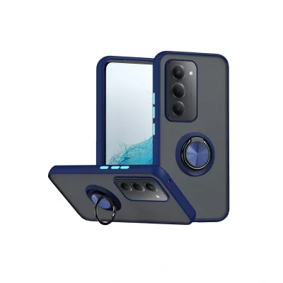 BUĞZ Xiaomi Redmi 15 4g Montreal Yüzüklü Silikon Kapak - Lacivert