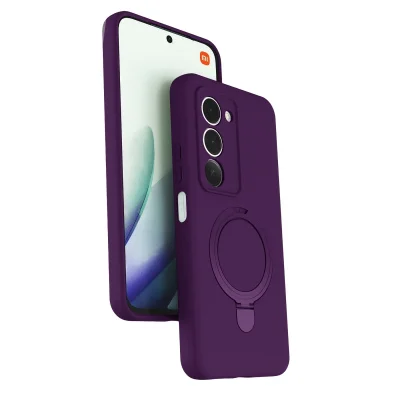 BUĞZ Xiaomi Redmi 15 4g Regal Magsafe Standlı Kapak - Derin Mor