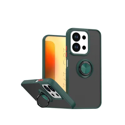 BUĞZ Xiaomi Redmi 15c 4g Montreal Yüzüklü Silikon Kapak - Yeşil