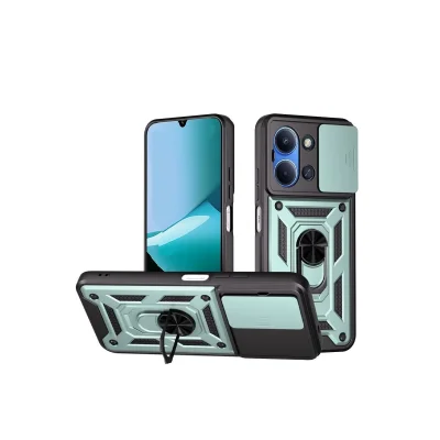 BUĞZ Xiaomi Redmi 15c 4g Pars Lens Yüzüklü Silikon - Yeşil