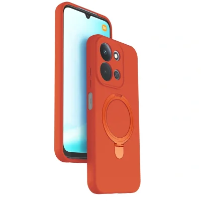 BUĞZ Xiaomi Redmi 15c 4g Regal Magsafe Standlı Kapak - Turuncu