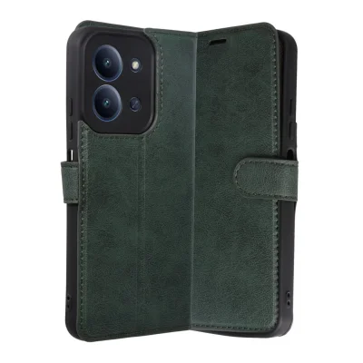 BUĞZ Xiaomi Redmi 15c 4g Trend S Plus Kapaklı Kılıf - Yeşil