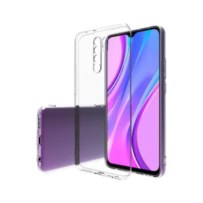 BUĞZ Xiaomi Redmi 9 Kılıf Lüx Şeffaf Silikon - Şeffaf