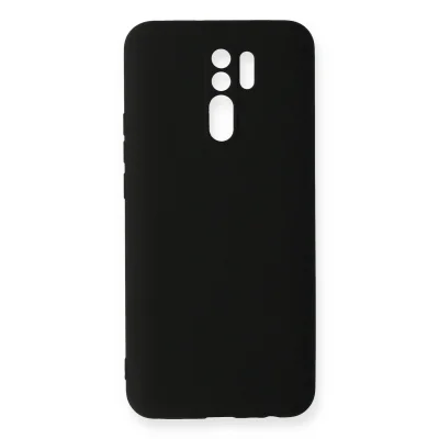 BUĞZ Xiaomi Redmi 9 Kılıf Nano İçi Kadife Silikon - Siyah