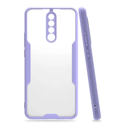 BUĞZ Xiaomi Redmi 9 Kılıf Platin Silikon - Lila