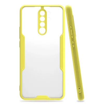 BUĞZ Xiaomi Redmi 9 Kılıf Platin Silikon - Sarı