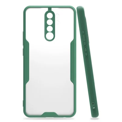 BUĞZ Xiaomi Redmi 9 Kılıf Platin Silikon - Yeşil