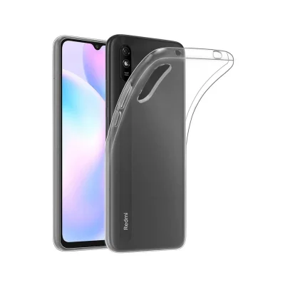 BUĞZ Xiaomi Redmi 9a Kılıf Lüx Şeffaf Silikon - Şeffaf