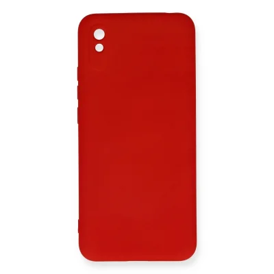 BUĞZ Xiaomi Redmi 9a Kılıf Nano İçi Kadife Silikon - Kırmızı