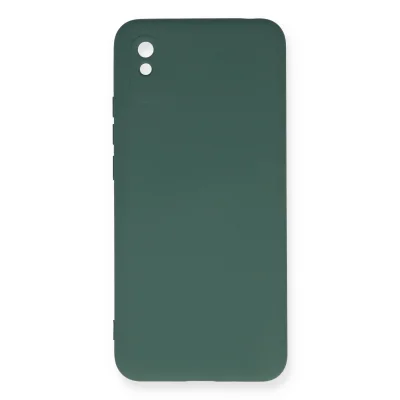 BUĞZ Xiaomi Redmi 9a Kılıf Nano İçi Kadife Silikon - Koyu Yeşil