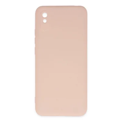 BUĞZ Xiaomi Redmi 9a Kılıf Nano İçi Kadife Silikon - Pudra