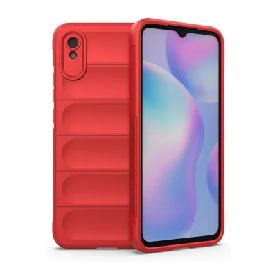 BUĞZ Xiaomi Redmi 9a Kılıf Optimum Silikon - Kırmızı