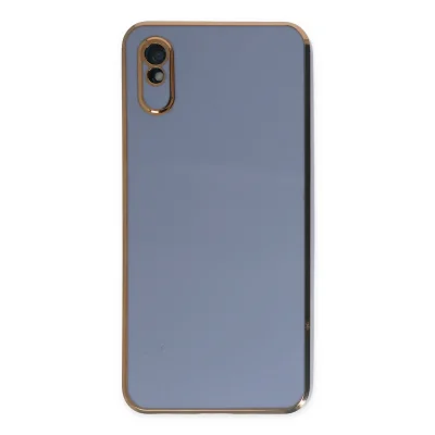 BUĞZ Xiaomi Redmi 9a Kılıf Volet Silikon - Mavi