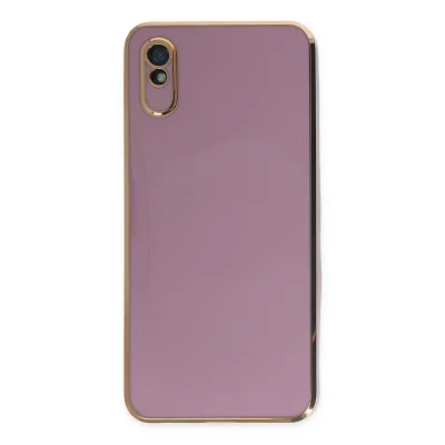BUĞZ Xiaomi Redmi 9a Kılıf Volet Silikon - Mor