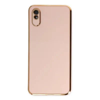 BUĞZ Xiaomi Redmi 9a Kılıf Volet Silikon - Pembe