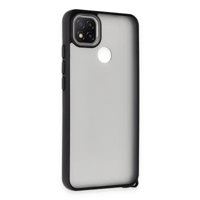 BUĞZ Xiaomi Redmi 9c Kılıf Elegant Kapak - Siyah