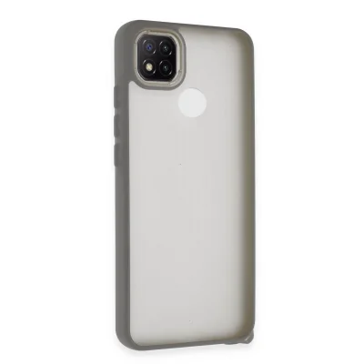 BUĞZ Xiaomi Redmi 9c Kılıf Elegant Kapak - Titan Gri