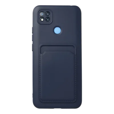 BUĞZ Xiaomi Redmi 9c Kılıf Kelvin Kartvizitli Silikon - Lacivert