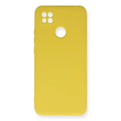 BUĞZ Xiaomi Redmi 9c Kılıf Nano İçi Kadife Silikon - Sarı