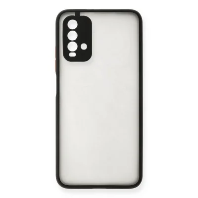 BUĞZ Xiaomi Redmi 9t Kılıf Montreal Silikon Kapak - Siyah