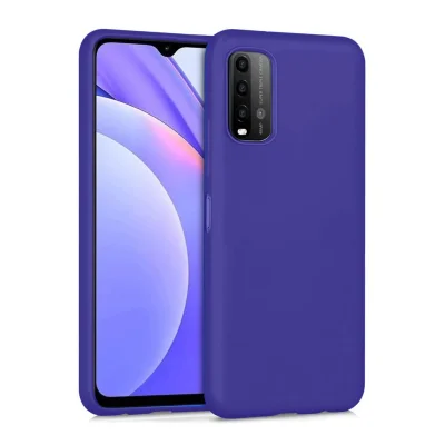 BUĞZ Xiaomi Redmi 9t Kılıf Nano İçi Kadife Silikon - Mor
