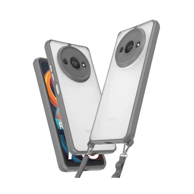 BUĞZ Xiaomi Redmi A3 4g Kılıf Penta Silikon Kılıf - Titan Gri