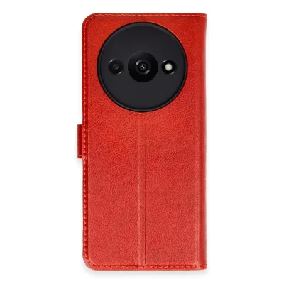 BUĞZ Xiaomi Redmi A3 4g Kılıf Trend S Plus Kapaklı Kılıf - Kırmızı