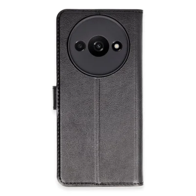 BUĞZ Xiaomi Redmi A3 4g Kılıf Trend S Plus Kapaklı Kılıf - Siyah