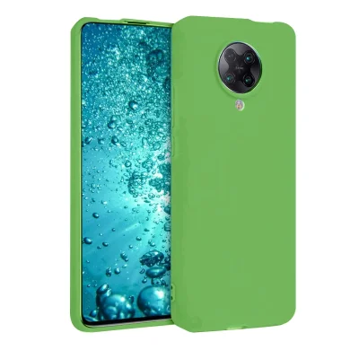 BUĞZ Xiaomi Redmi K30 Pro Kılıf Nano İçi Kadife Silikon - Yeşil