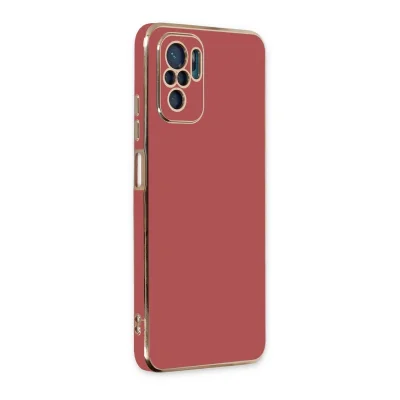 BUĞZ Xiaomi Redmi Note 10 Kılıf Volet Silikon - Kırmızı