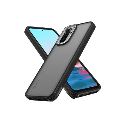 BUĞZ Xiaomi Redmi Note 10 Pro Kılıf Elegant Kapak - Siyah