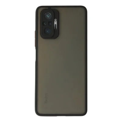 BUĞZ Xiaomi Redmi Note 10 Pro Kılıf Montreal Silikon Kapak - Siyah