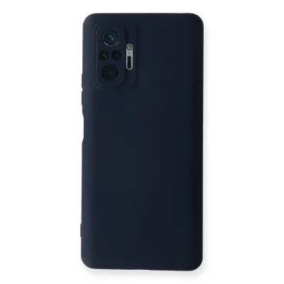 BUĞZ Xiaomi Redmi Note 10 Pro Kılıf Nano İçi Kadife Silikon - Lacivert