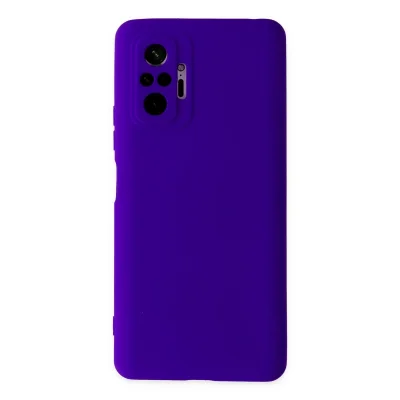 BUĞZ Xiaomi Redmi Note 10 Pro Kılıf Nano İçi Kadife Silikon - Mor