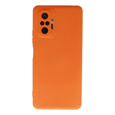 BUĞZ Xiaomi Redmi Note 10 Pro Kılıf Nano İçi Kadife Silikon - Turuncu